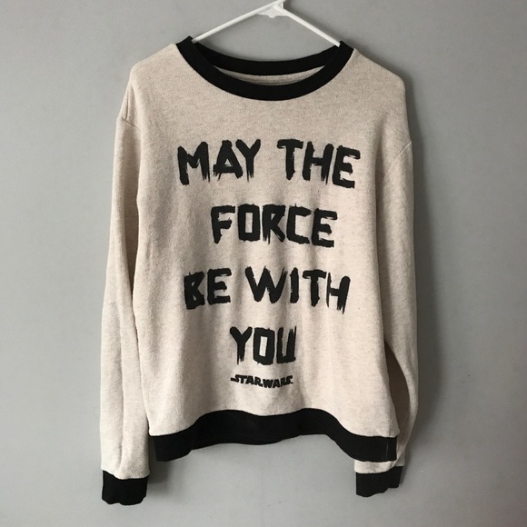 Star Wars Tops - Star Wars May the Force Be With You sweatshirt L